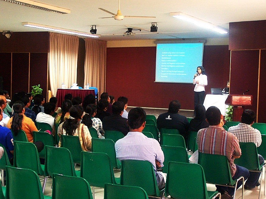 Speaking at a professional seminar